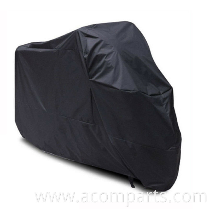 Windproof summer winter out door parking black motor cycles protection plastic cover motorbike